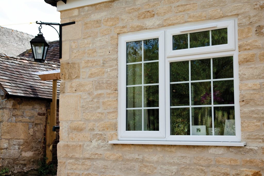 GFD Homes building regulations: uPVC windows installed on a home. 