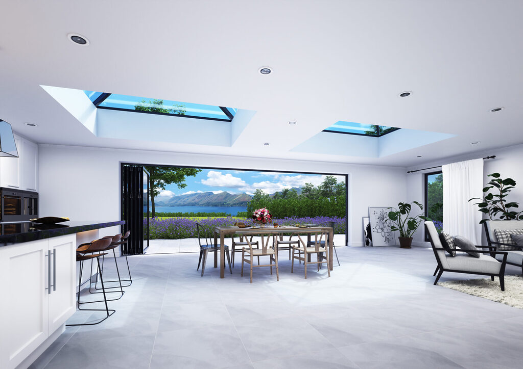 GFD Homes Roof lanterns do have the potential to make a room warmer, but with the right glazing, integrated roof vents, and the use of blinds, you can effectively control and manage the temperature.