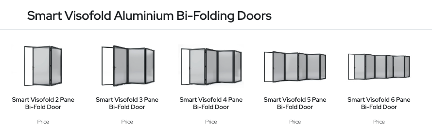 GFD Homes Smart Visofold Bi-Fold Doors