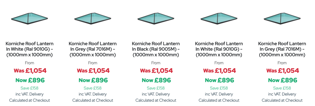 GFD Homes Korniche roof lantern : Korniche roof lantern options and prices. 