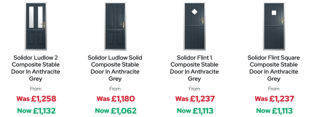 GFD Homes Stable doors: Solidor Stable door options with prices. 
