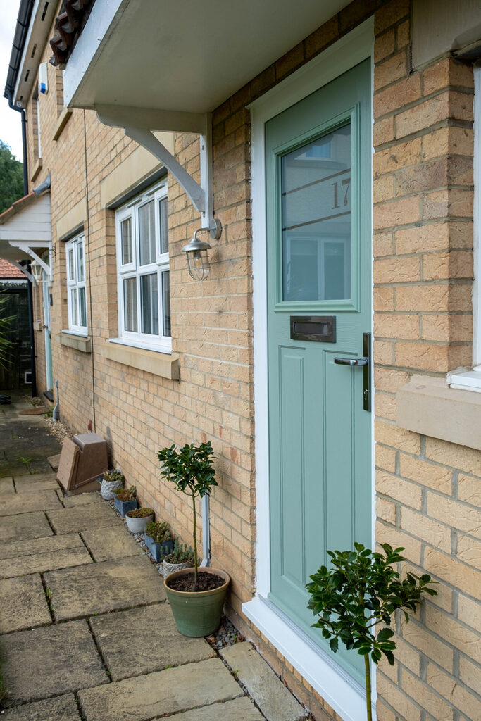 GFD Homes Front doors UK: Comp Door Axwell Composite Door in Chartwell Green.