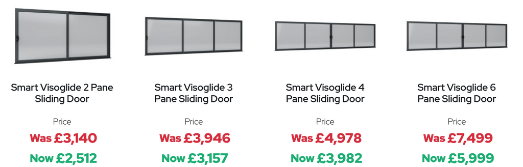 GFD Homes Smart Visoglide sliding door option and prices. 