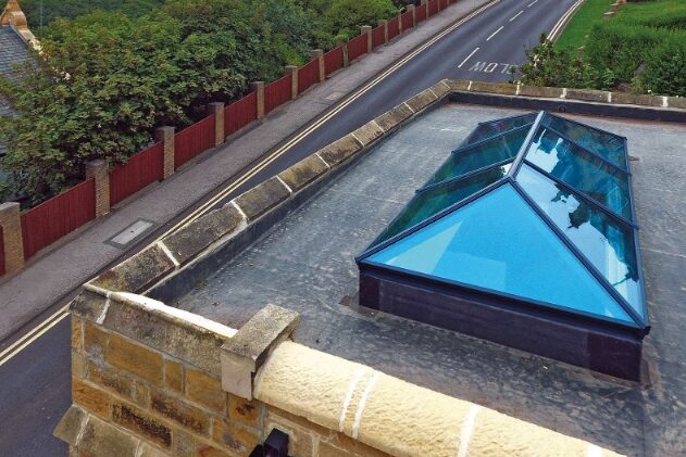 GFD Homes Roof lantern installed on property roof. 