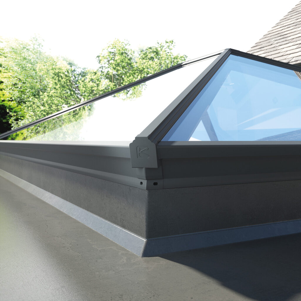 GFD Homes Roof lantern upstand detail: Up close and personal with a korniche roof lantern and the upstand that it sits upon