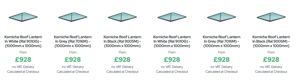 GFD Homes korniche roof lantern installation: GFD Homes Korniche roof lantern options and prices. 