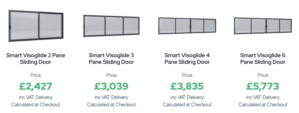 GFD Homes aluminium sliding patio doors : smart visoglide sliding doors available at GFD Homes 