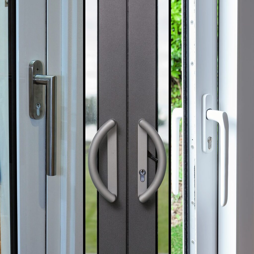 GFD Homes aluminium sliding doors prices : comparison of the different aluminium sliding door handles 