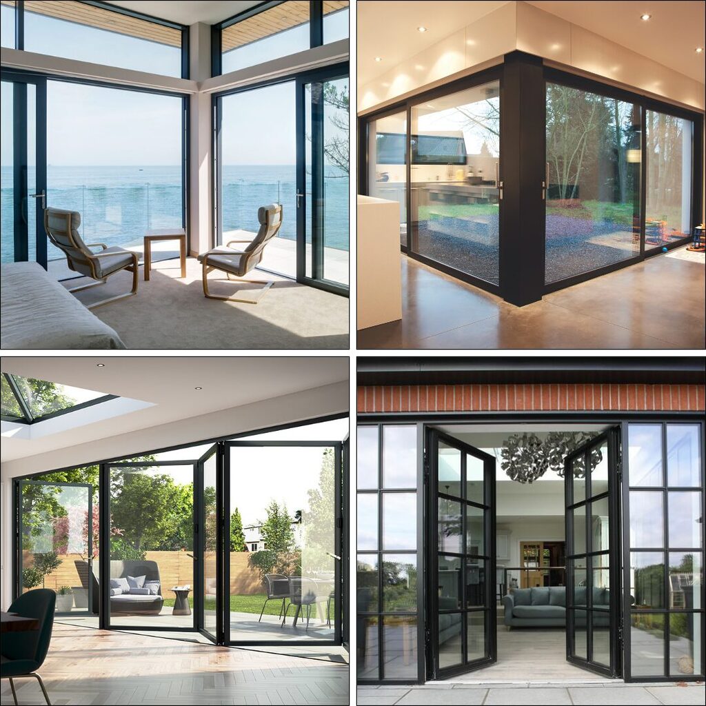 GFD Homes aluminium patio door work : comparison of different type of patio door images including sliding doors, french doors and bifold doors.
