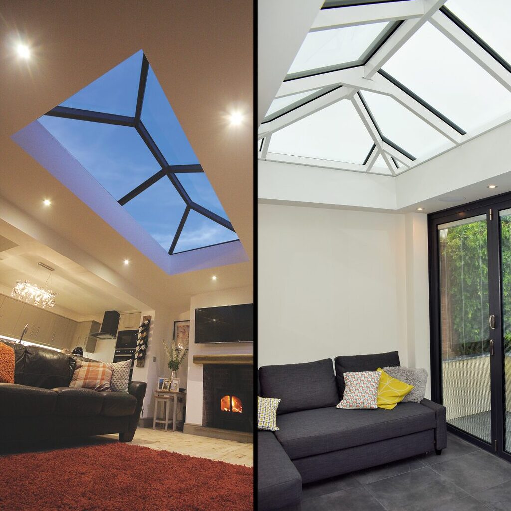 GFD Homes atlas vs korniche roof lantern: : atlas and korniche roof lanterns side by side