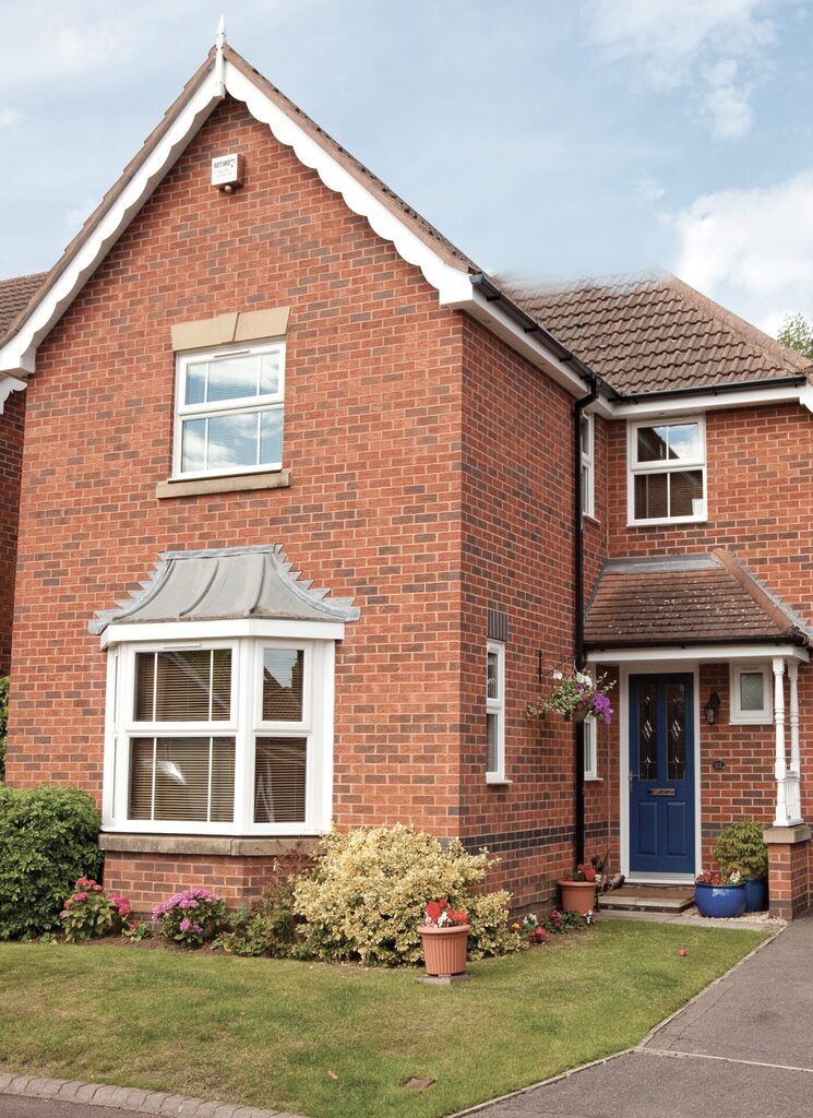 Windows and Doors : a look at a house with a selection of upVC windows and compostie door