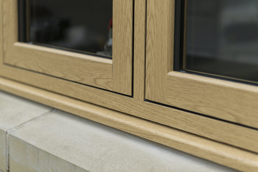 PVCu Windows  : woodgrain finish PVCu windows