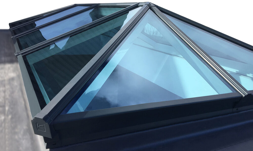 pitched roof roof lanterns: roof lantern zoomed in to show structure 