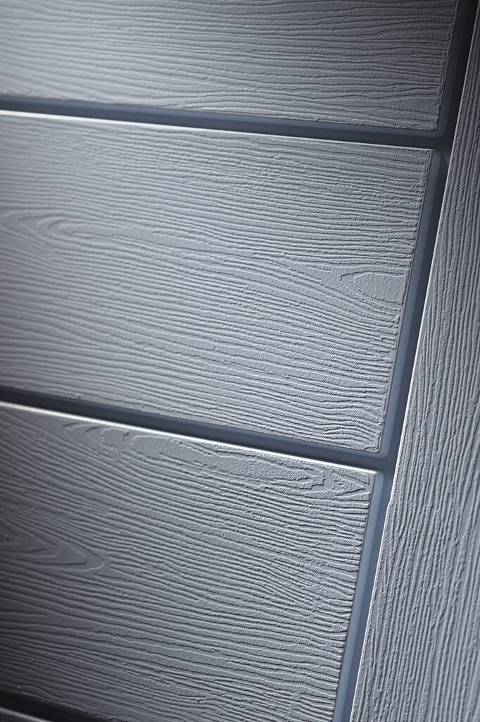 grey composite doors: grey door zoomed in to show door texture 