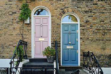 front door: 2 doors side by side in London