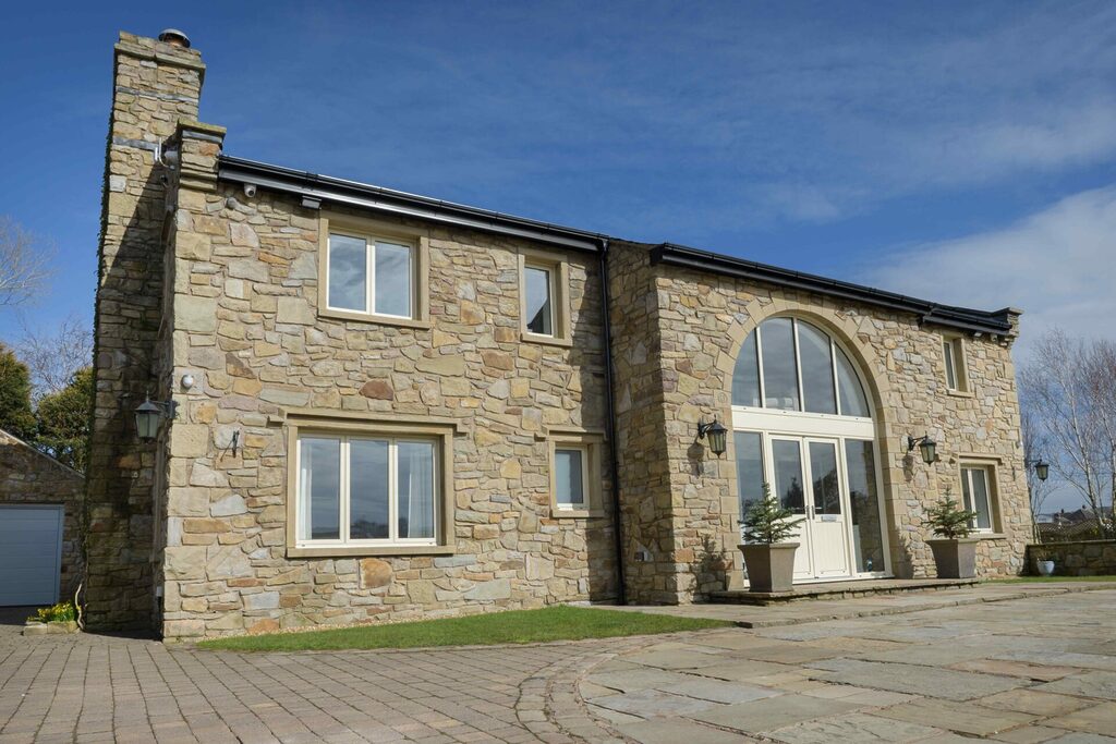 french doors : smart aluminium french   in a rural home 